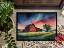 Barn at Twilight Doormat Front Door Mat Indoor Outdoor Rugs for Entryway, Non Slip Washable Low Pile, 24H X 36W