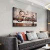 Family is Everything Wall Decor Canvas Wall Art for Living Room Rustic Farmhouse Wall Art Family Signs Wall Art Family Quote Canvas Prints Painting Pi