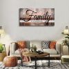 Family is Everything Wall Decor Canvas Wall Art for Living Room Rustic Farmhouse Wall Art Family Signs Wall Art Family Quote Canvas Prints Painting Pi