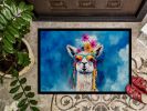 Hippie Animal Llama Doormat Front Door Mat Indoor Outdoor Rugs for Entryway, Non Slip Washable Low Pile, 24H X 36W